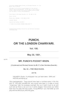 Punch, or the London Charivari, Volume 100, May 30, 1891