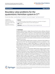 Boundary value problems for the quaternionic Hermitian system in R 4 n