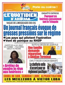 Le Quotidien d’Abidjan n°4060 - du jeudi 18 novembre 2021