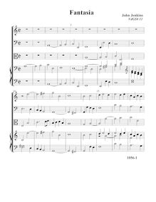 Partition Fantasia VdGS No. 11 - partition complète, fantaisies et Pavin pour 3 violes de gambe et orgue
