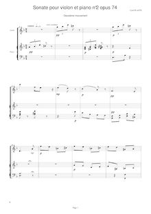 Partition , Andante, violon Sonata No.2, Plante, Cyril