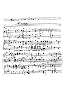 Partition Complete manuscript, Veni Creator Spiritus, B♭ major, Högn, August