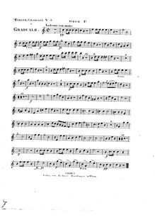 Partition hautbois 1, Graduale en Epiphania Domini, Eybler, Joseph