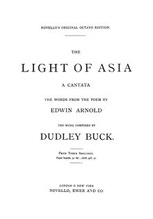 Partition complète, pour Light of Asia, Buck, Dudley