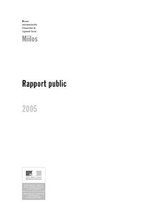 Rapport public 2005 de la Mission interministérielle d inspection du logement social (Miilos)