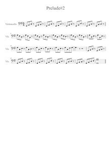 Partition Prelude,  No.2 en G major, G major, Cohen, Roberto Cesar