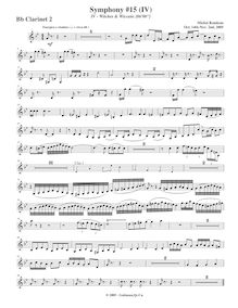 Partition clarinette 2, Symphony No.15  Black Halloween , F minor