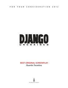 Django Unchained, the movie, screenplay