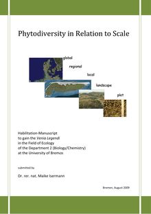 Phytodiversity in relation to scale [Elektronische Ressource] / submitted by Maike Isermann