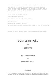Contes de Noël par Josette par Josephine Marchand Dandurand