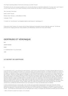 Gertrude et Veronique par André Theuriet