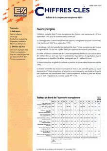 Chiffres clés. Bulletin de la conjoncture européenne 08/95