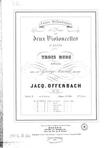 Partition Book III, Duos pour 2 violoncelles, Op.53, Duos pour 2 Violoncelles, Op.53
