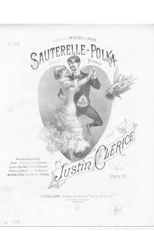 Partition complète, Sauterelle-Polka, A major, Clérice, Justin