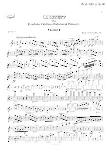Partition corde parties, Piano quintette No.1, Klavierquintett Nr. 1 op. 35