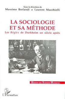 La sociologie et sa méthode