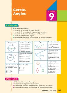 Cercle et angles - mathématiques