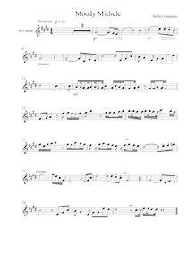 Partition clarinette , partie, Moody Michele, B minor, Carpenter, Shirley