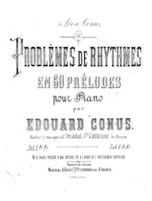 Partition préludes Nos.1-30 (Cahier 1), Problèmes de rythmes en 60 préludes