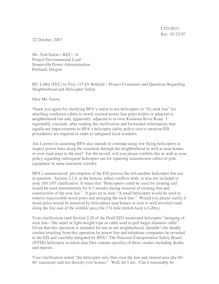 public comment on Libby-Troy transmission line rebuild draft EIS, 10 -22-07