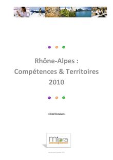 Rhône-Alpes : Compétences & Territoires 2010
