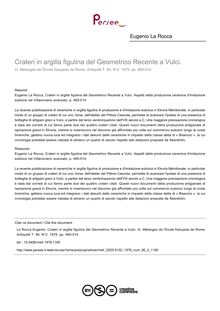Crateri in argilla figulina del Geometrico Recente a Vulci.  - article ; n°2 ; vol.90, pg 465-514