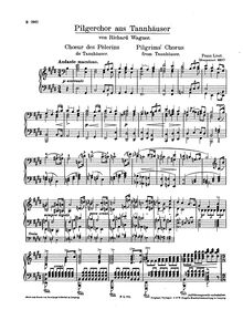 Partition complète (S.443/1), Pilgerchor aus Tannhäuser