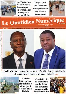 Le Quotidien Numérique d’Afrique n°2047 - Du lundi 10 octobre 2022