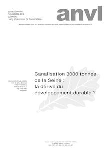 Canalisation 3000 tonnes de la Seine : la dérive du développement ...