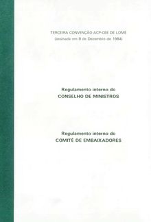 Terceira convenção ACP-CEE de Lomé (assinado em 8 de Dezembro de 1984)