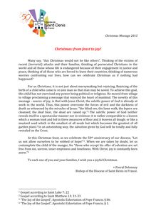Le message de Noël en anglais