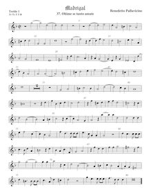 Partition viole de gambe aigue 1, Madrigali a 5 voci, Libro 6, Pallavicino, Benedetto par Benedetto Pallavicino