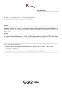 Région, croissance et développement - article ; n°1 ; vol.62, pg 49-63