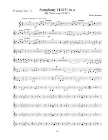 Partition F cor 2, Symphony No.11  Latin , A minor, Rondeau, Michel