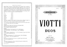 Partition parties complètes, 3 sérénades pour 2 violons, WIV 31-33