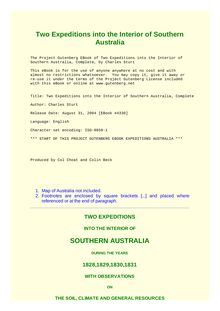 Two Expeditions into the Interior of Southern Australia — Complete