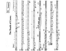Partition basse Trombone, pour Death of Crowe, a minor, Robertson, Ernest John