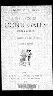 Les leçons conjugales : contes lestes (4e édition) / Auguste Saulière
