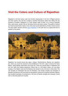 Welcome2Rajasthan.in: A complete information about rajasthan