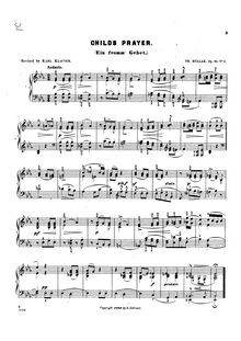 Partition Nos.1 - 8, Scenes from Childhood, Op.81, Kullak, Theodor