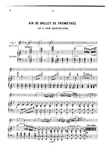 Partition de piano, Die Geschöpfe des Prometheus Op.43