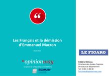 Sondage Opinionway pour Le Figaro : les Français et la démission d Emmanuel Macron