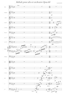 Partition complète, Ballade pour alto et orchestre, Plante, Cyril