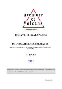 EQUATEUR GALAPAGOS 2011 (M)x