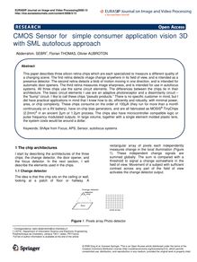 CMOS Sensor for simple consumer application vision 3D