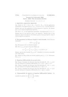 UNSA Complements d algebre et d analyse L2