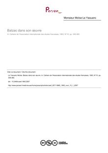 Balzac dans son œuvre - article ; n°1 ; vol.15, pg 349-360