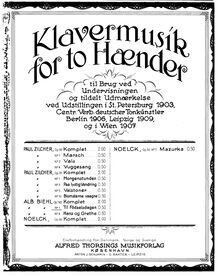 Partition No.1: Zum Geburtstag (Til Födselsdag)., Kinderjubel, Op.143