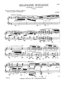 Partition complète (S.244/13), Hungarian Rhapsody No.13