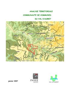 Analyse territoriale de la communauté de communes du Val d Albret